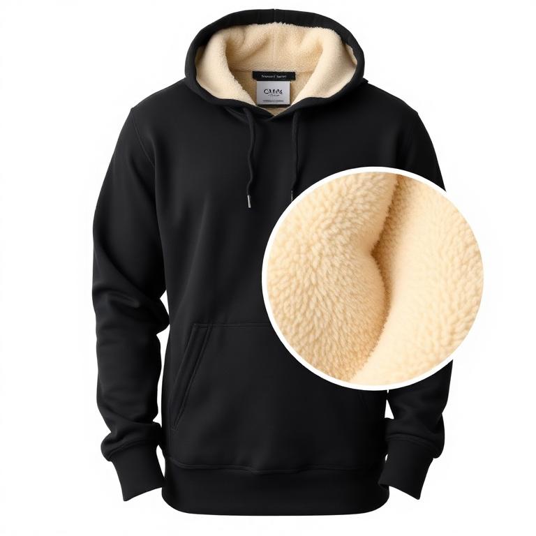 Moletom Masculino Forrado De Lã E Blusa Casual Quente
